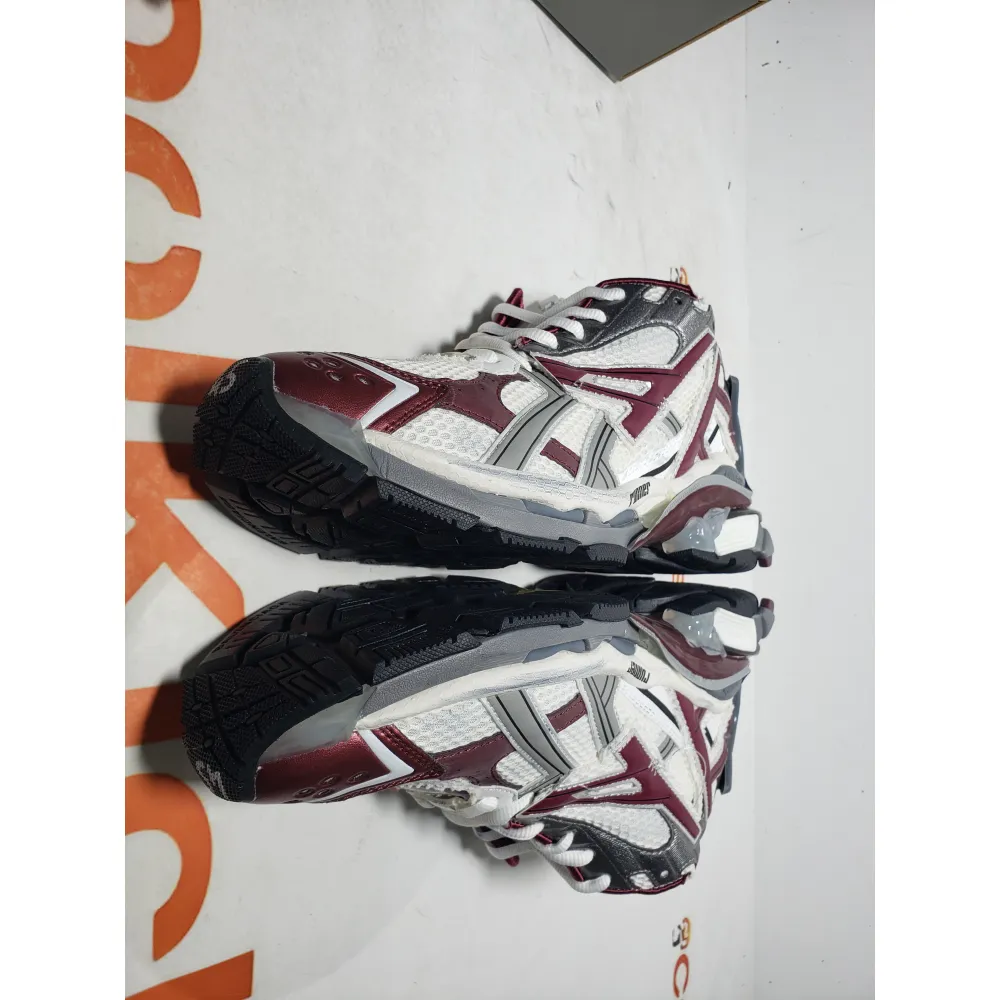 PKGoden Balenciaga Runner White Wine Red