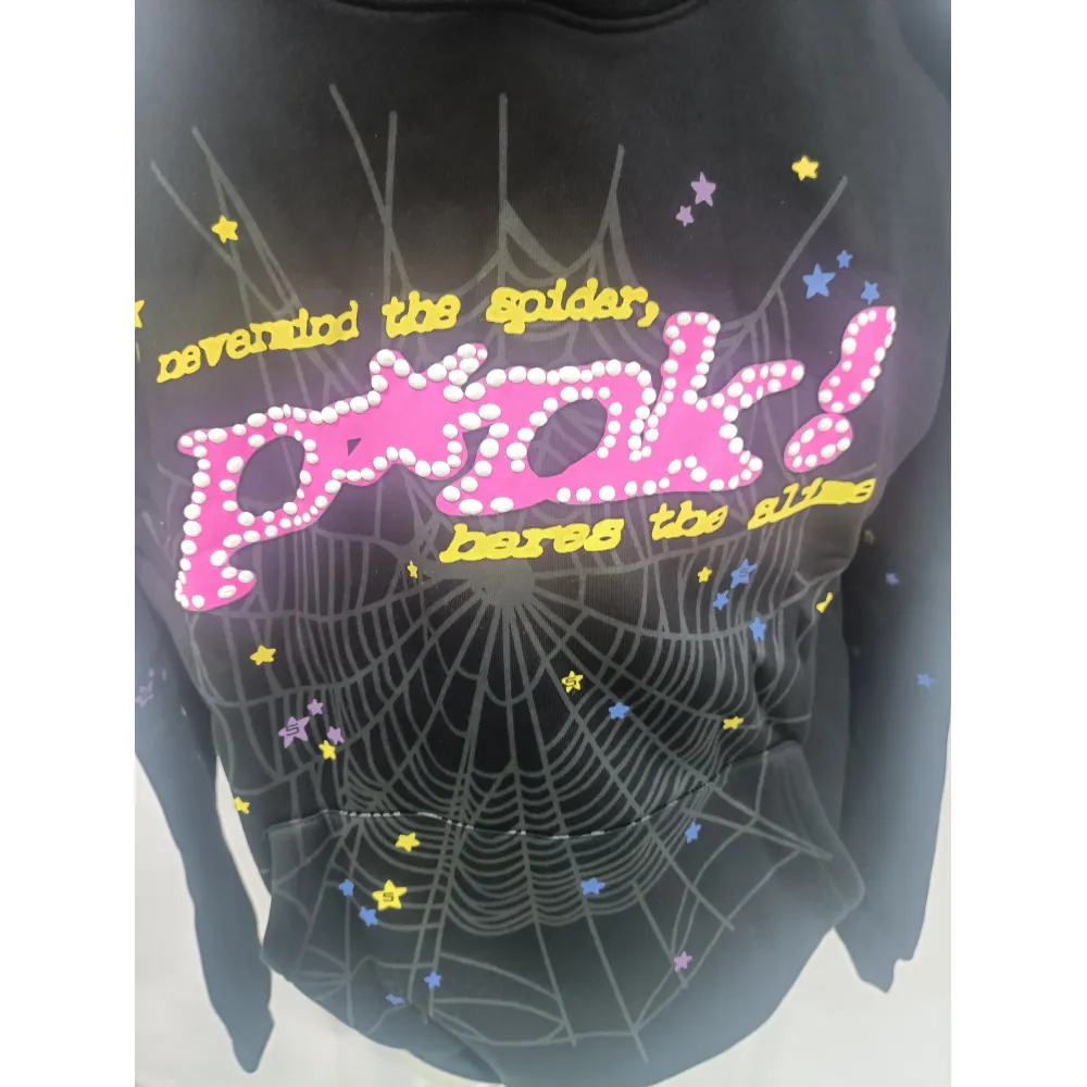 Sp5der Young Thug Black Punk Hoodie