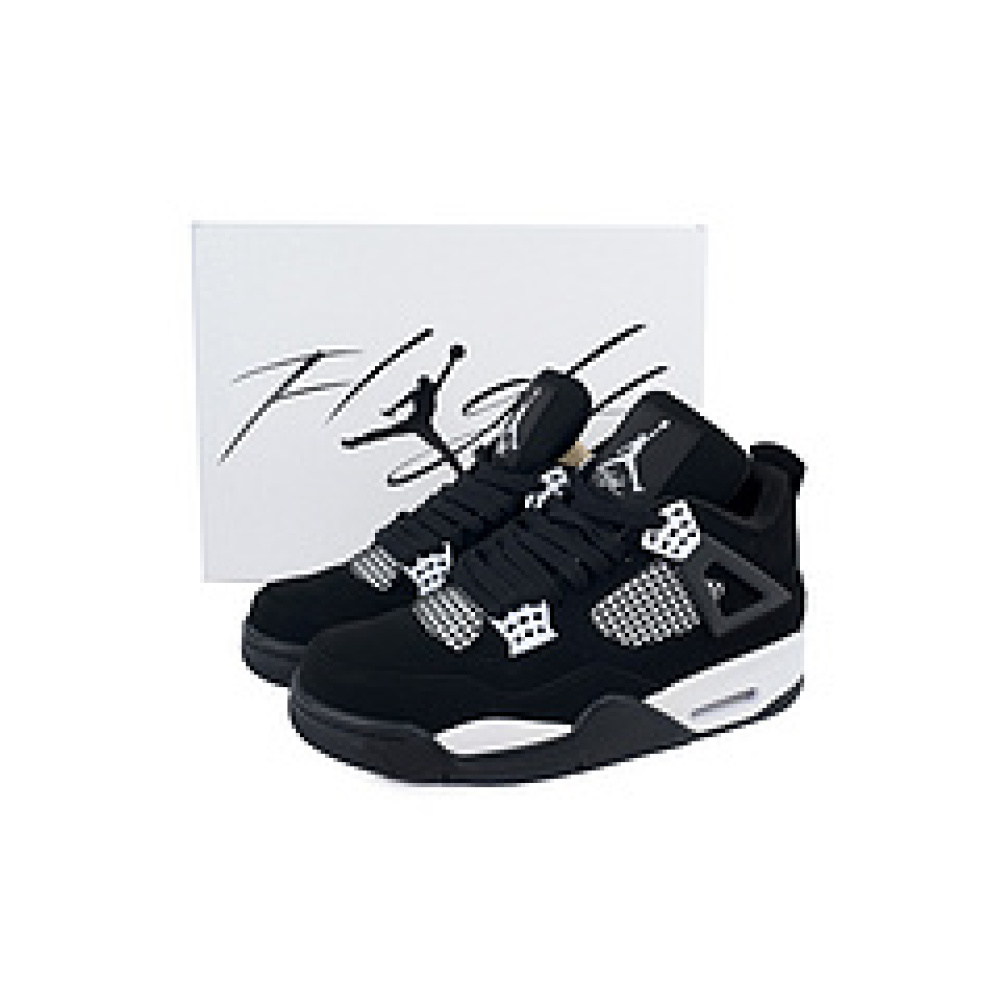 GET Air Jordan 4 Retro White Thunder FQ8138-001