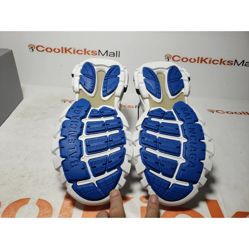 PKGoden Balenciaga 3rd Track Sneaker White Blue 242023 W2FS9 9051