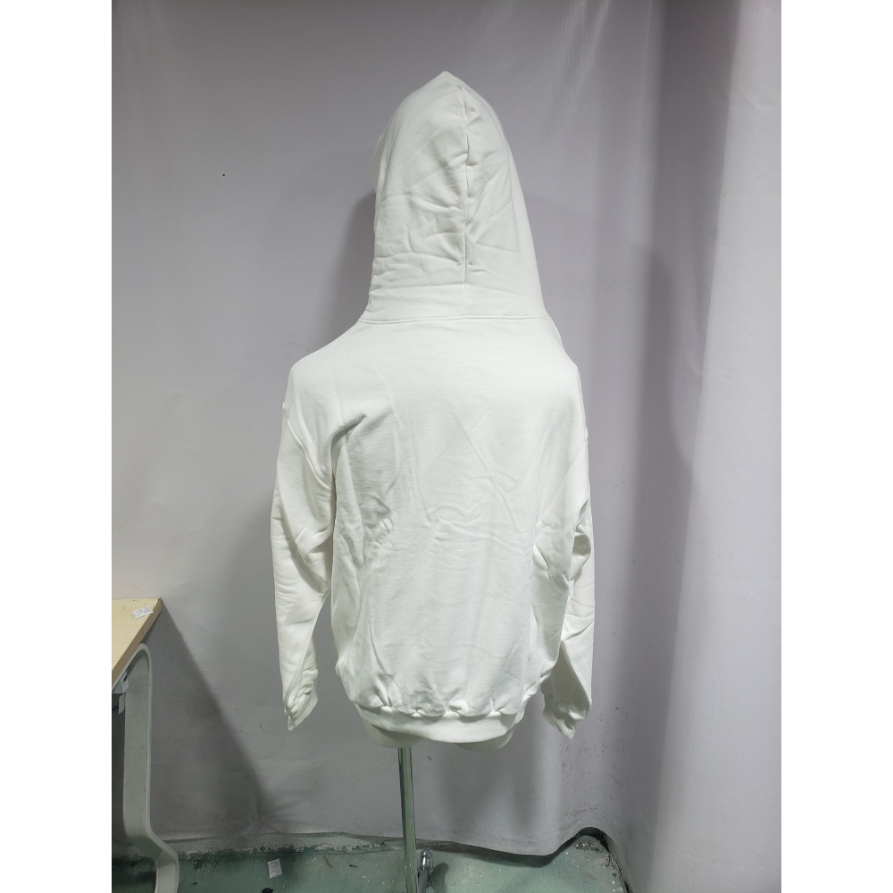 Sp5der OG Rhinestone Logo Hoodie White