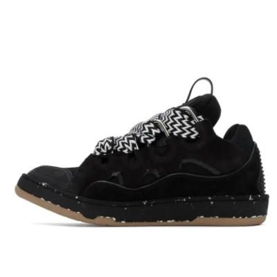 Lanvin Curb Sneaker Black Brown 01