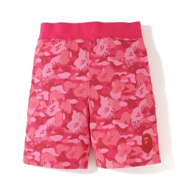 BAPE Fire Camo Sweat Shorts BAPE Fire Pink 01