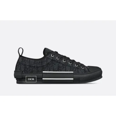 PKGoden B23 League Low-Top Sneaker Black Dior Oblique Jacquard 01