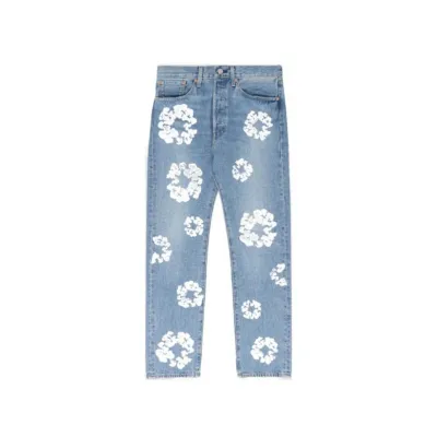 Denim Tears The Cotton Wreath Jean Sky blue 01
