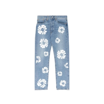 Denim Tears The Cotton Wreath Jean Sky blue 01