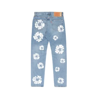 Denim Tears The Cotton Wreath Jean Sky blue 02