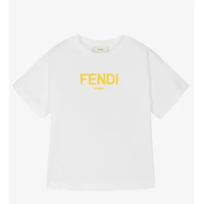 Fendi White Roma Cotton T-Shirt 01