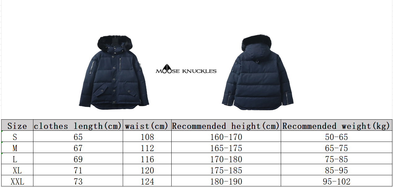 Moose Knuckles Classic Down Jacket 06 dark blue