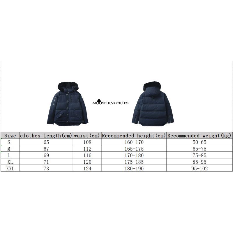Moose Knuckles Classic Down Jacket 06 dark blue
