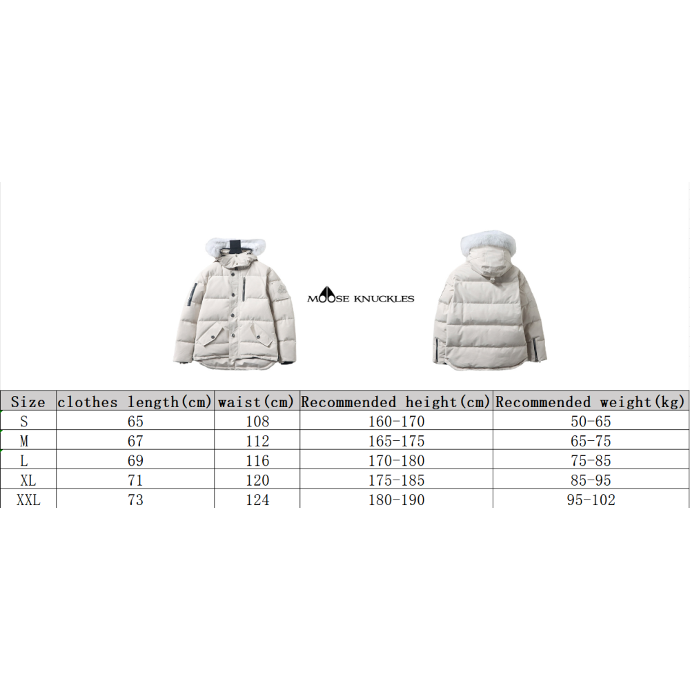 【Flash Sales】Moose Knuckles Classic Down Jacket 06Beige