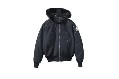 Moose Knuckles Classic Down Jacket 02 black/ 02 Red/02 Off White 01