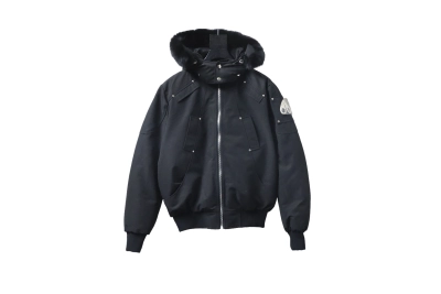 Moose Knuckles Classic Down Jacket 02 black/ 02 Red/02 Off White 01