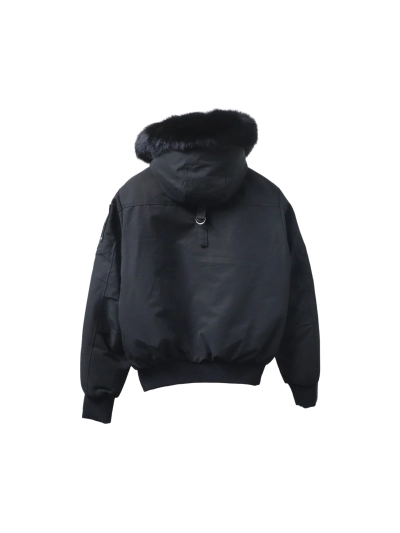 Moose Knuckles Classic Down Jacket 02 black/ 02 Red/02 Off White 02