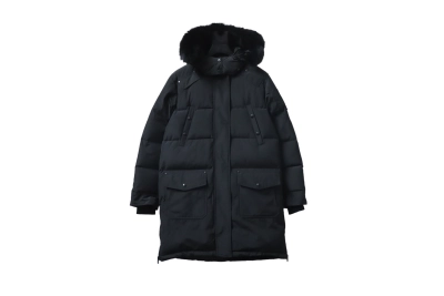 Moose knuckles stirling classic long down jacket 07 Long Black 01