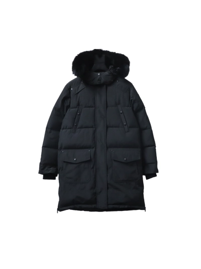 Moose knuckles stirling classic long down jacket 07 Long Black 01