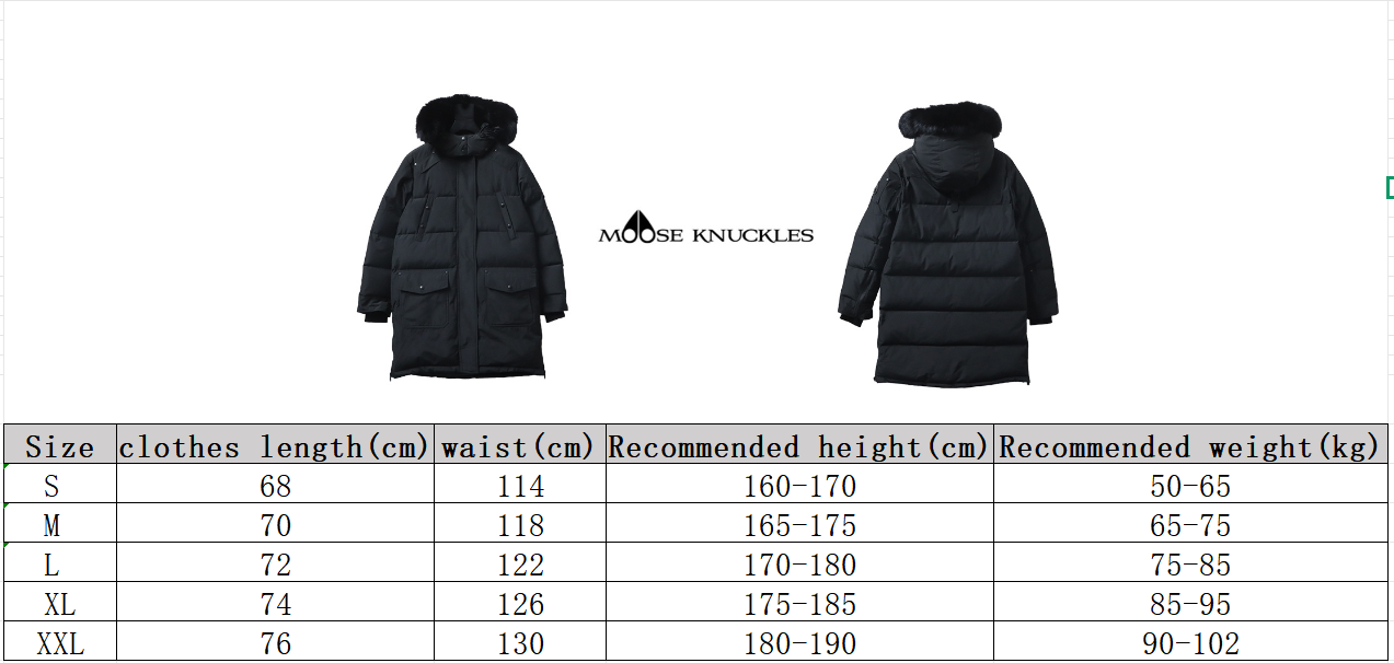 Moose knuckles stirling classic long down jacket 07 Long Black