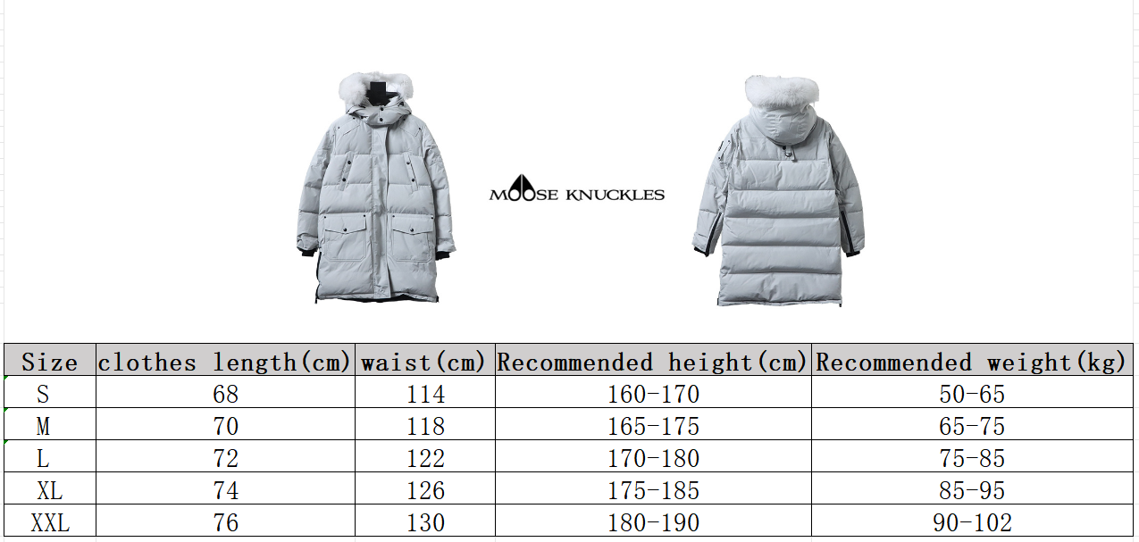 Moose knuckles stirling classic long down jacket 07 Long Gray