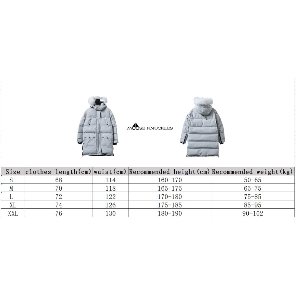 Moose knuckles stirling classic long down jacket 07 Long Gray