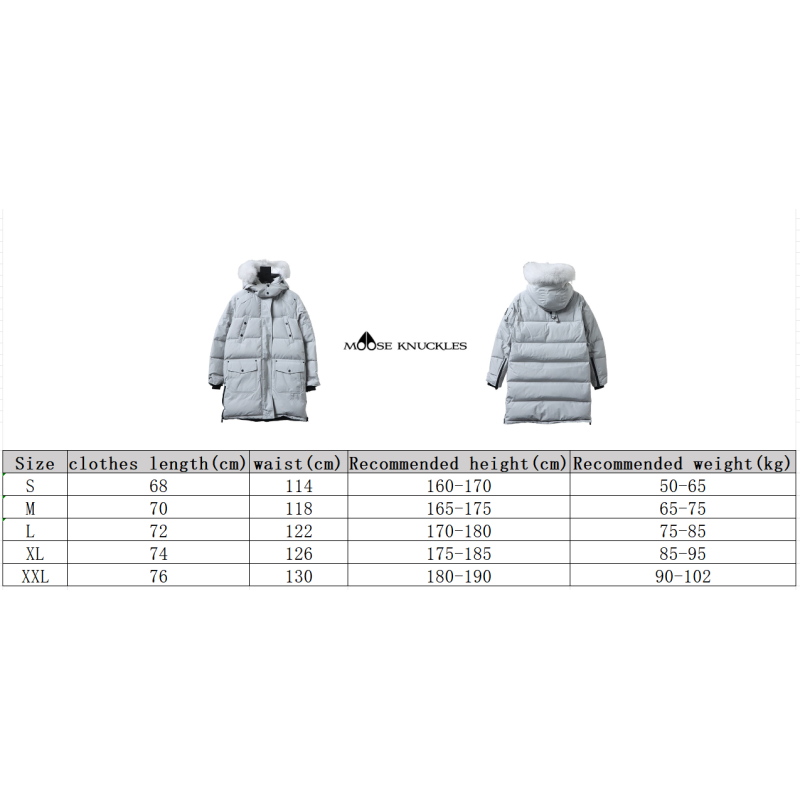 Moose knuckles stirling classic long down jacket 07 Long Gray