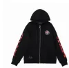 Chrome Hearts Made In Hollywood Plus Cross Zip Up Hoodie Black/Red