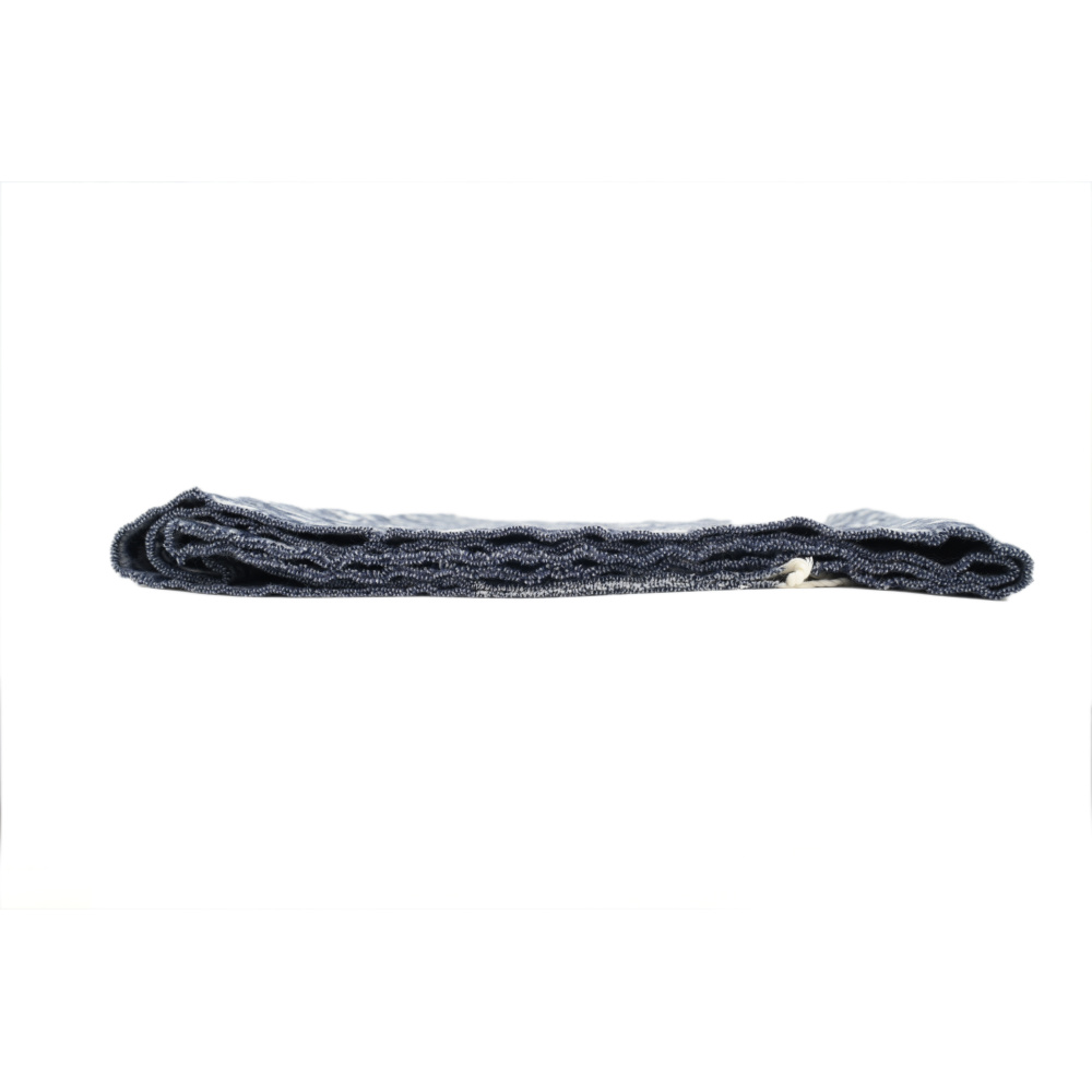 Dior suede tassel scarf all-over print blue