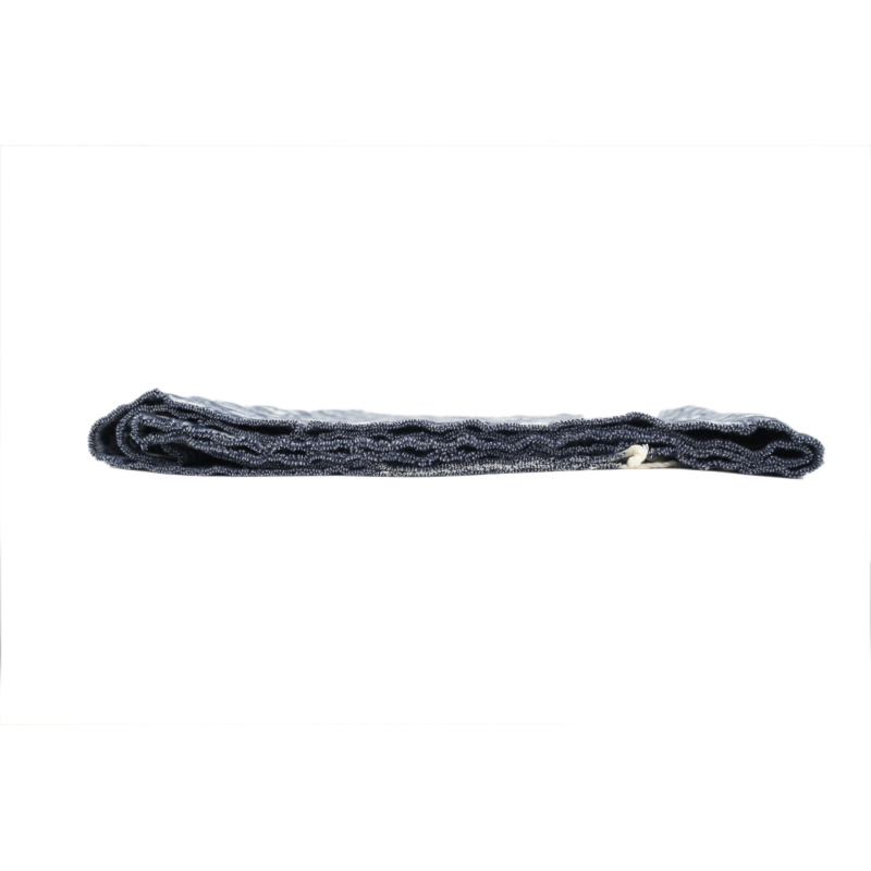 Dior suede tassel scarf all-over print blue