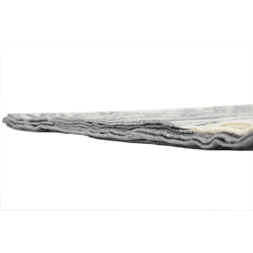 Dior suede tassel scarf all over printed grey