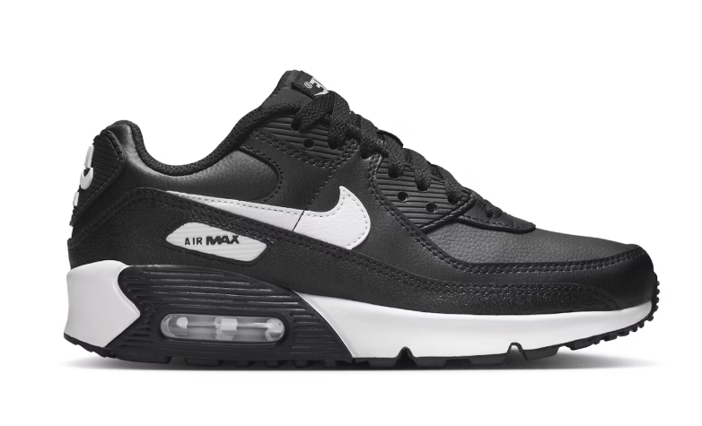 POP Air Max 90 Leather GS Black White CD6864-029 