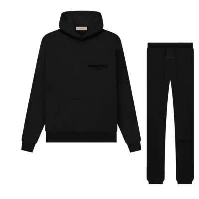 Fear Of God Essentials Black Tracksuit (SS22) 01