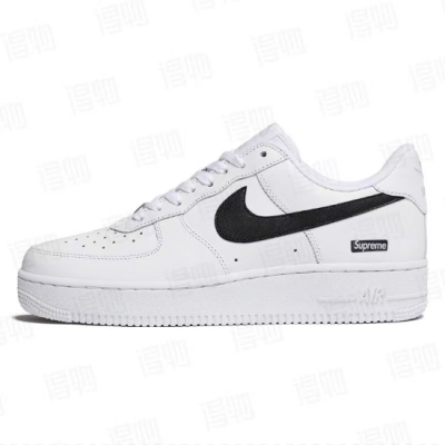 GET Air Force 1 Low Box Logo White Black CU9225-102 01