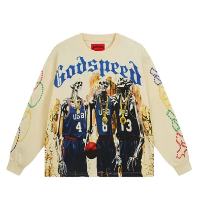 Godspeed Dream Team Long Sleeve T-shirt #3106 Apricot 01