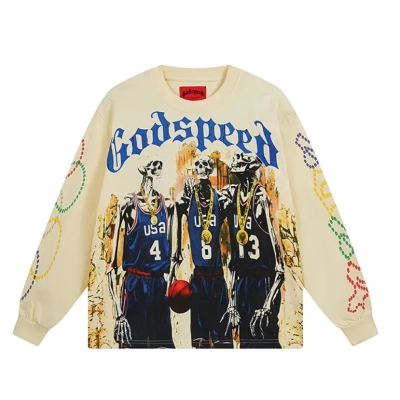 Godspeed Dream Team Long Sleeve T-shirt #3106 Apricot 01