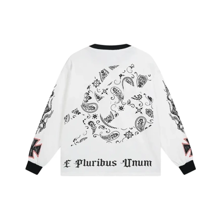 Godspeed Hollywood Thermal Long Sleeve T-shirt #3107 White/Apricot 02