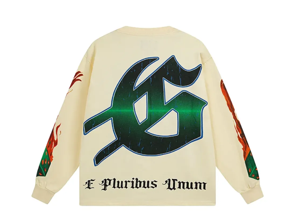 Godspeed Life’s A Gamble Long Sleeve T-shirt #3099 White/Apricot