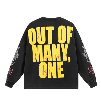 Godspeed Long Lonely Road L/S Thermal Tee #1100 Black Wash 02