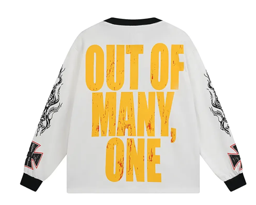 Godspeed Long Lonely Road Long Sleeve T-shirt #3100 White