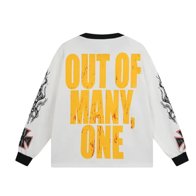 Godspeed Long Lonely Road Long Sleeve T-shirt #3100 White 02