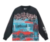 Godspeed Pit Stop L/S Thermal T-shirt #1101 Black/Blue Wash