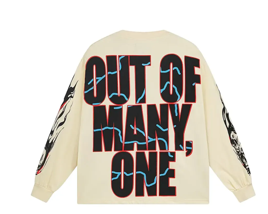 Godspeed Pitstop Thermal Long Sleeve T-shirt #3101 White/Apricot