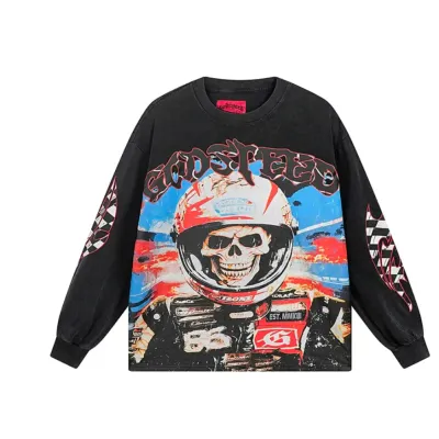 Godspeed Racer Goldie Long Sleeve T-shirt #1102 Black Wash 01