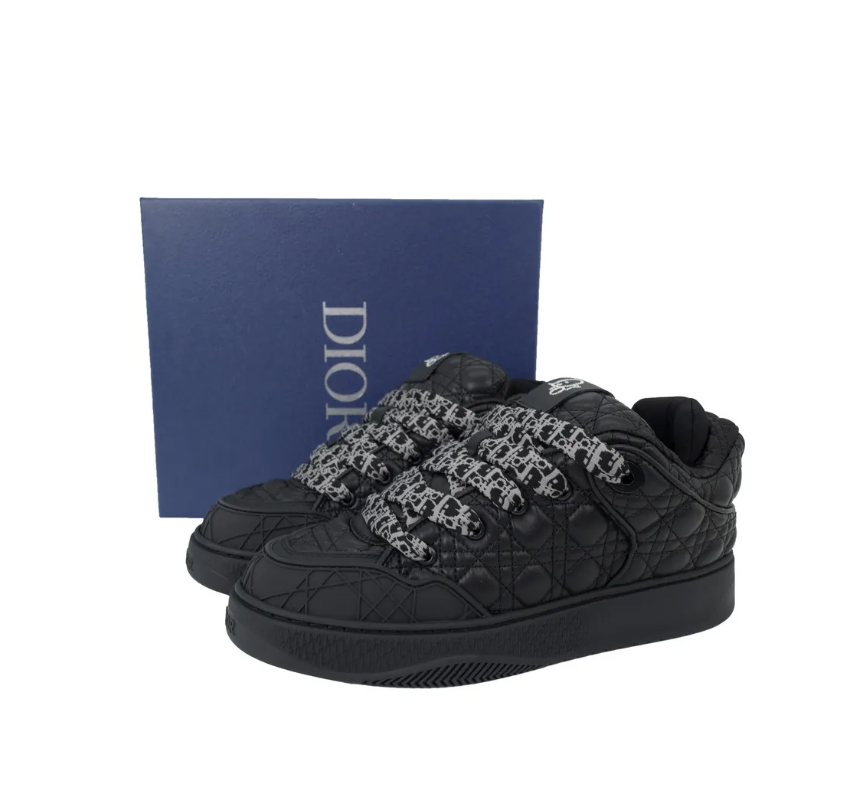 PKGoden Dior B9S Skater ERL Black Quilted Cannage Calfskin 3SN288ZTT_H900