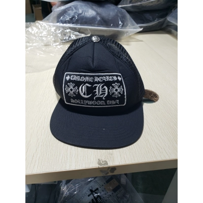 Chrome Hearts CH New York City Trucker Hat Black/Black 02