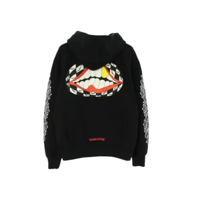Chrome Hearts x Matty Boy Flower Chomper Hoodie Black 01