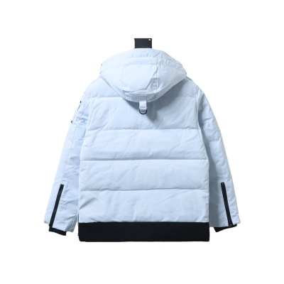 Moose Knuckles-Style Multi-Pocket Down Jacket Blue 02