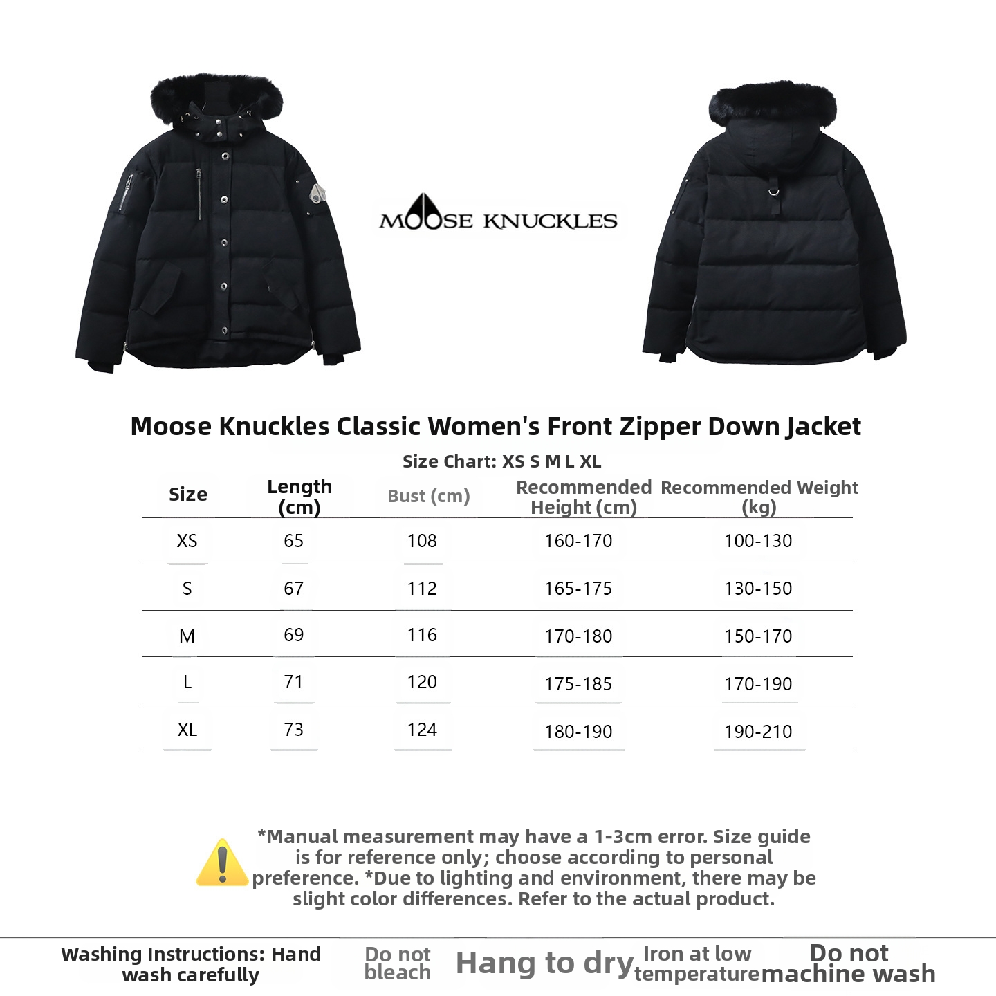Moose Knuckles 05 Gold Scissors Down Jacket Black