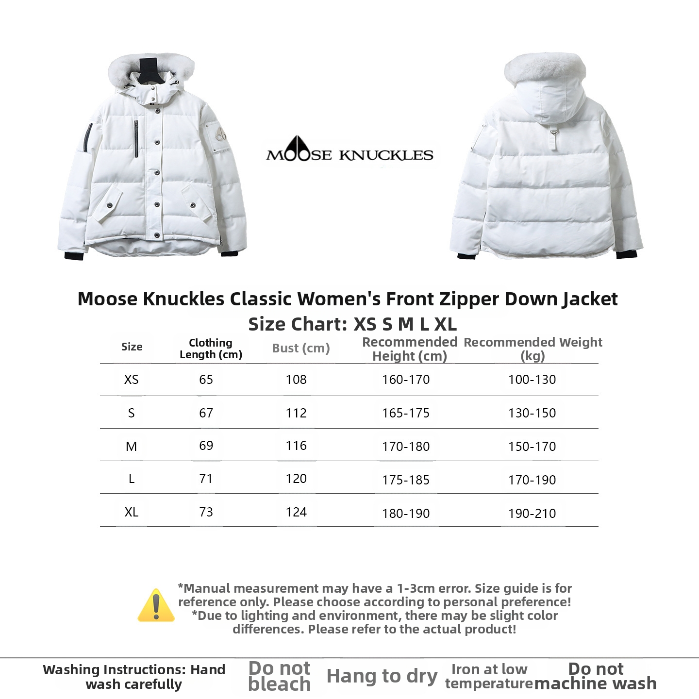 Moose Knuckles 05 Gold Scissors Down Jacket White
