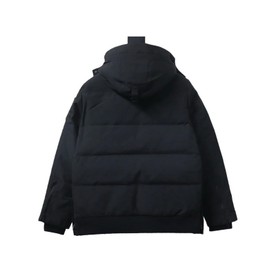 Moose Knuckles-Style Multi-Pocket Down Jacket Black 02