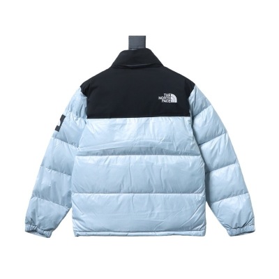 The North Face Large Check Down Jacket Blue-Black 02