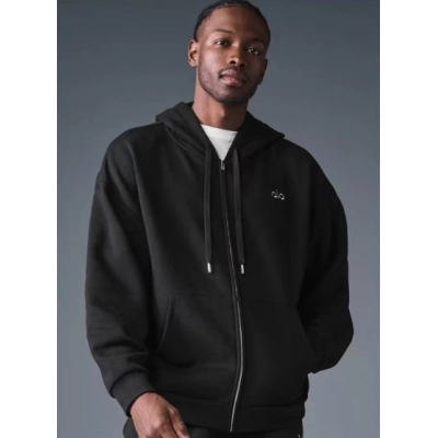 Alo Yoga Accolade Full Zip Hoodie Black 01